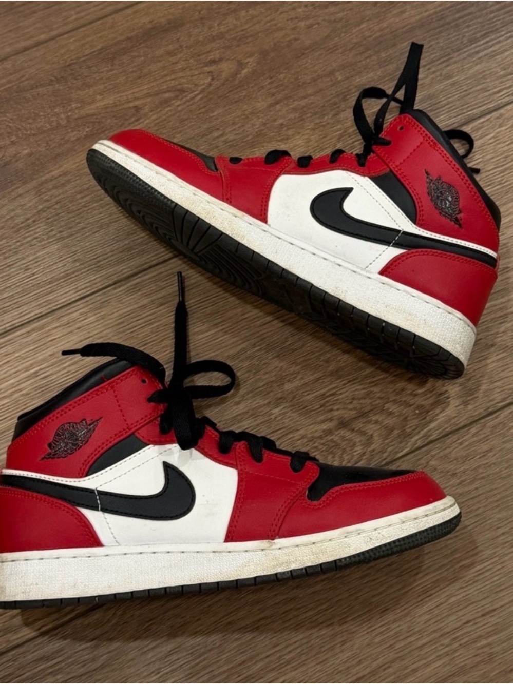 Nike Women's Red Black White High-Top Sneakers
